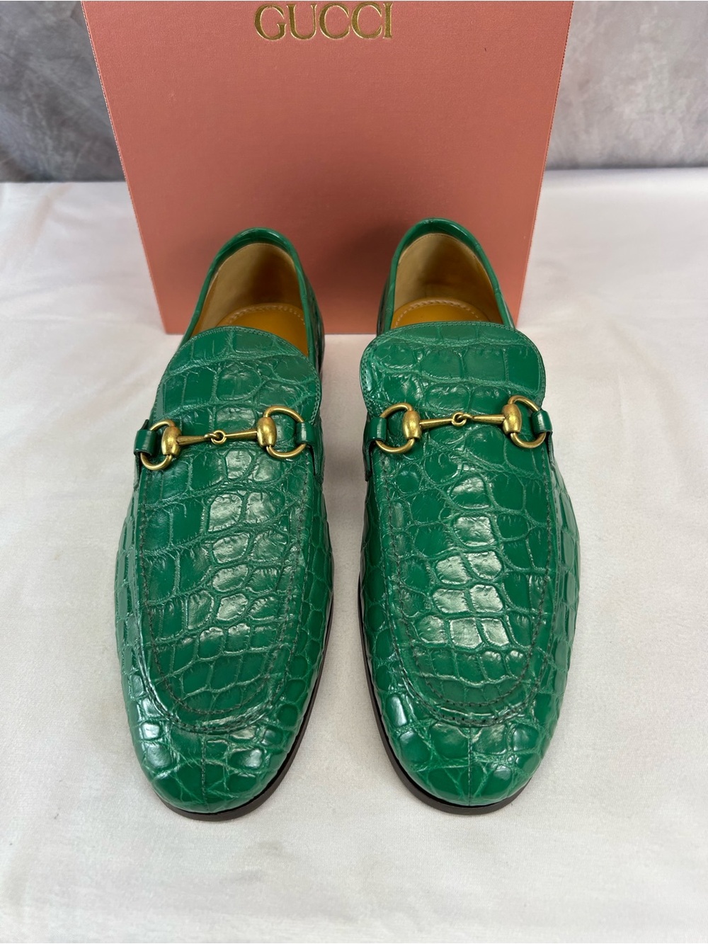 Gucci Men's Gucci Jordaan crocodile loafer
